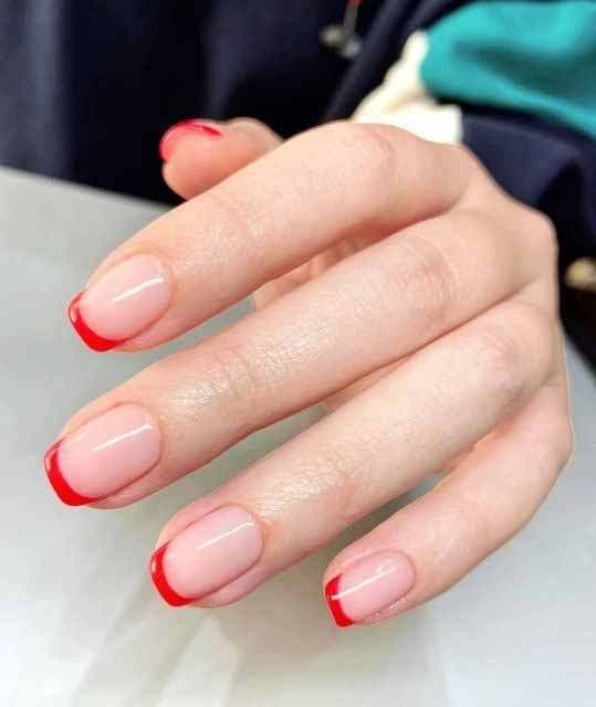red-french-tip-nails