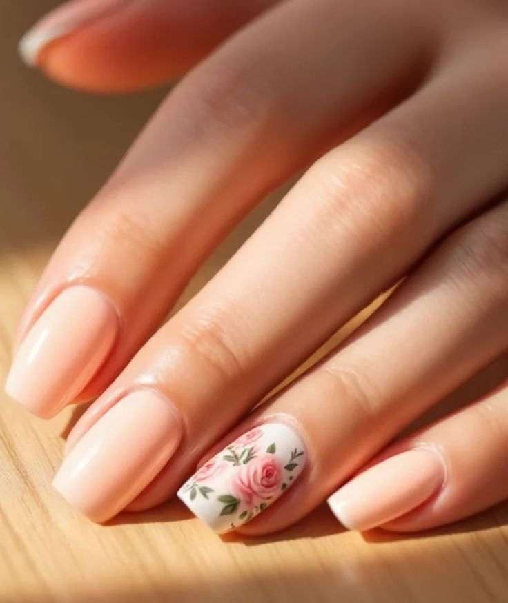Vintage-Rose-Nail-iDEAS