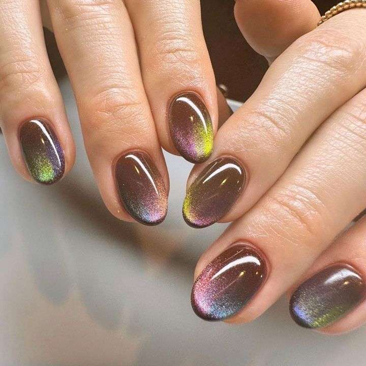 Cateye-autumn-nails