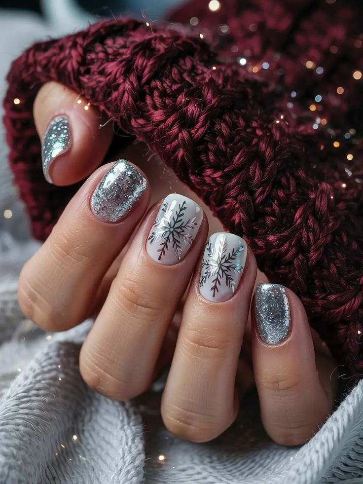 stunning-Sparkle-Winter-nail-ideas