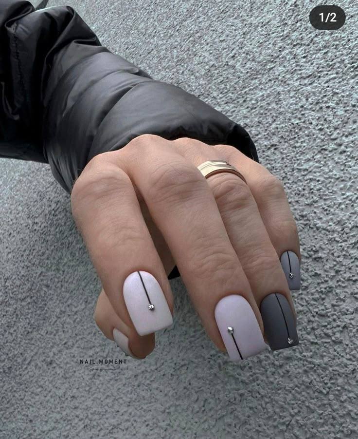 Beautiful-Square-winter-nail-ideas
