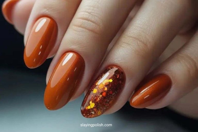 orange-nail-ideas-for-fall
