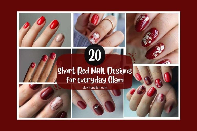 short-red-nail-ideas