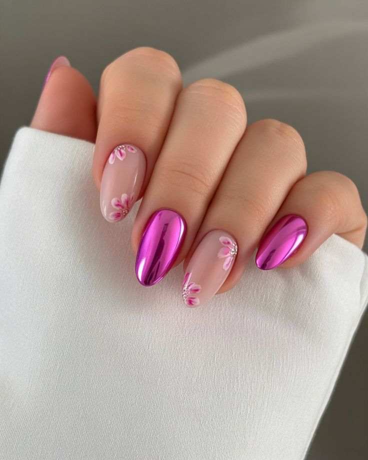 Short-pink-spring-nail-ideas