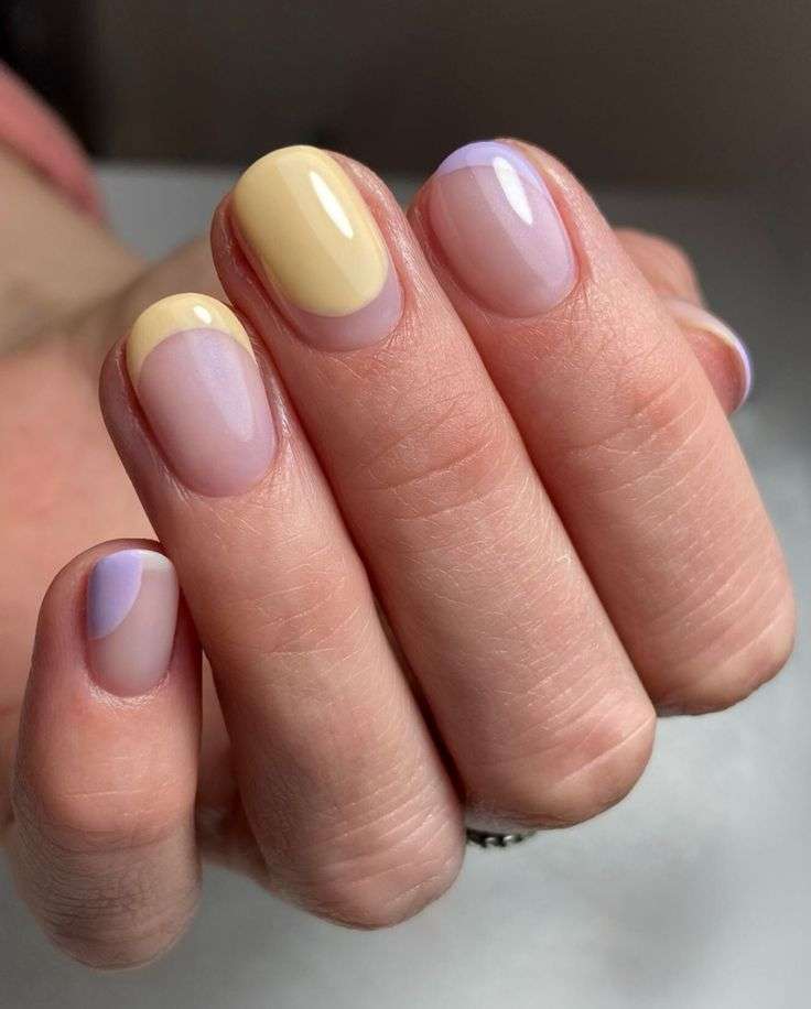 Short-rounded-spring-nail-ideas