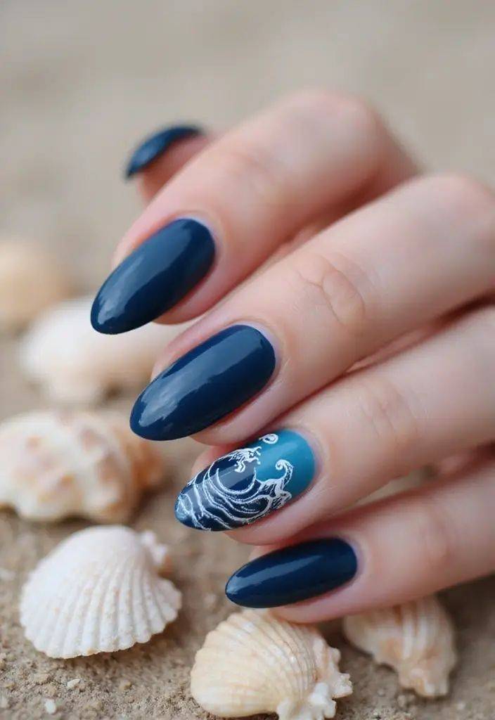 Beach-wave-nail-designs-for-summer