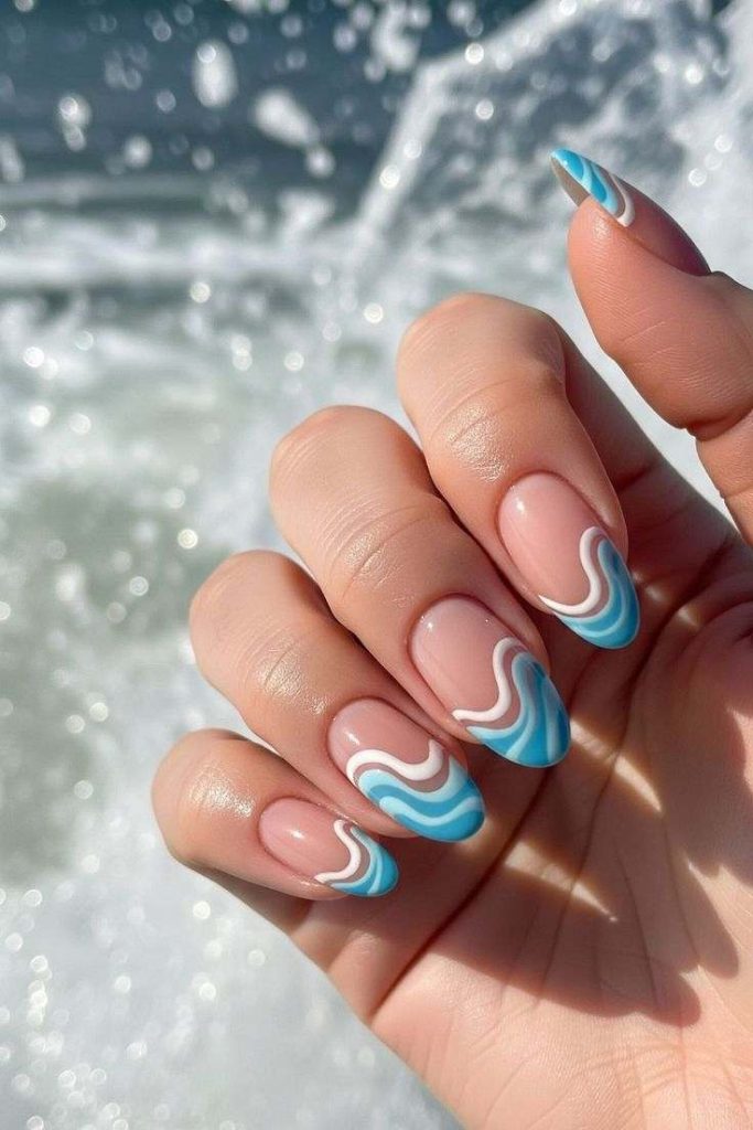 Trendy-Beach-wave-nail-designs-for-summer