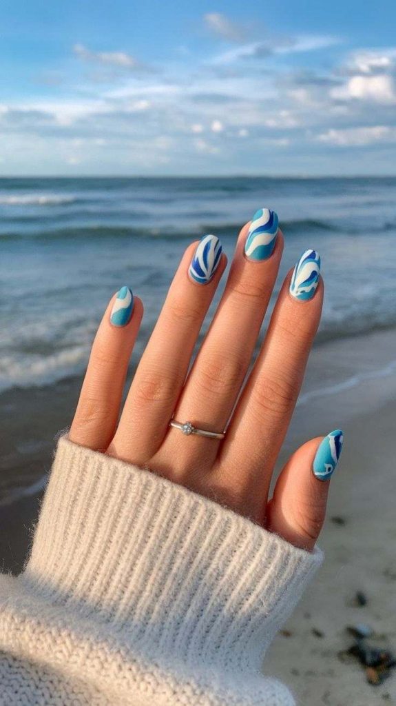 Trendy-Beach-wave-nail-designs-for-summer