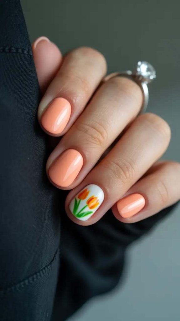 low-maintenance-Short-April-Nail-Ideas