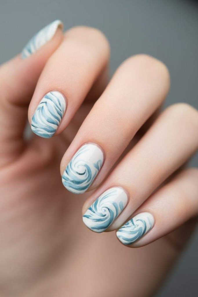 Beach-wave-nail-designs-for-summer
