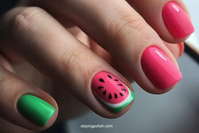 watermelon-nails