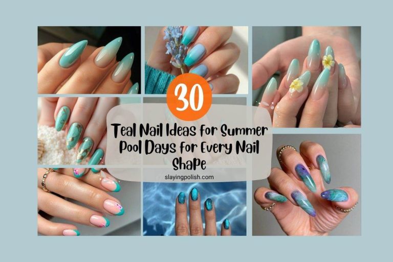 teal-summer-nails